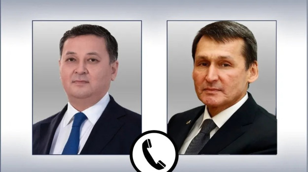 A telephone conversation took place between the heads of the Foreign Ministries of Turkmenistan and Kazakhstan