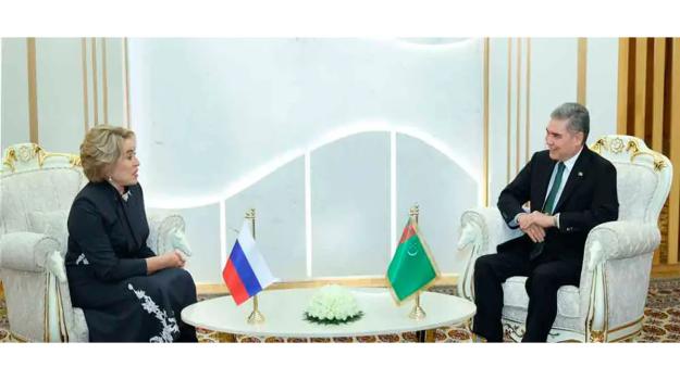 The National Leader of the Turkmen People and the Chairwoman of the Federation Council of the Russian Federal Assembly discussed the development of Turkmen-Russian relations