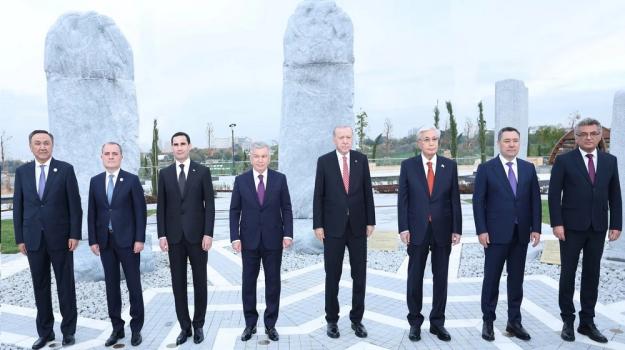 The President of Turkmenistan arrives in Ankara to participate in the Summit of the Organization of Turkic States