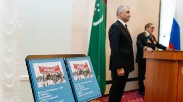 Russiýanyň Aşgabatdaky ilçihanasynda Ýeňiş güni mynasybetli kabul edişlik guraldy